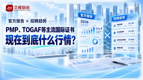 官方报告×招聘趋势：PMP、TOGAF等主流国际证书，现在到底什么行情？
